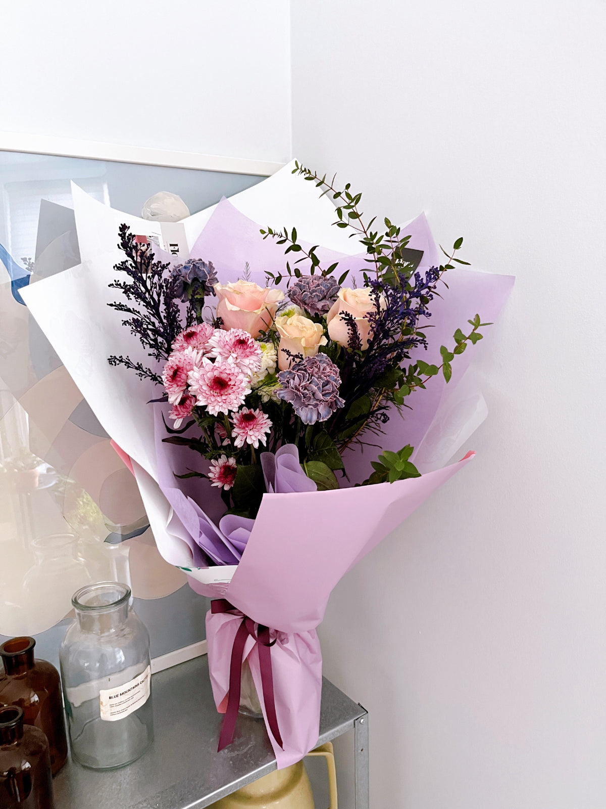 Lavender Blush – Mixed Flower Bouquet