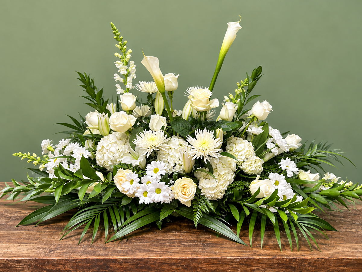 Peaceful Tribute Casket Spray