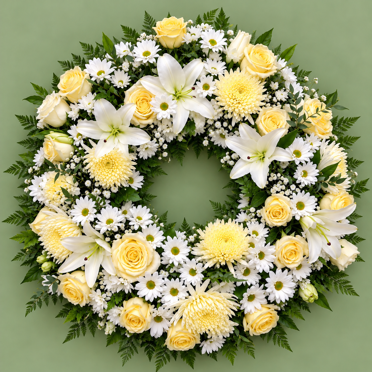 Golden Memories – Funeral Wreath