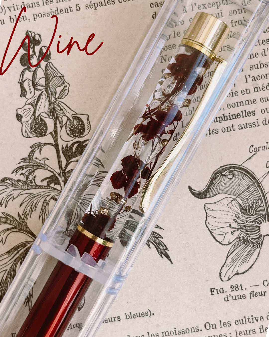 Flower ball point pen