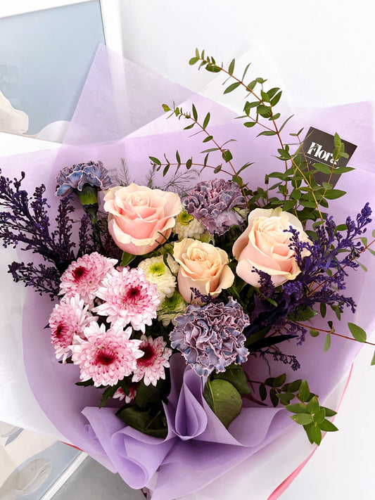 Lavender Blush – Mixed Flower Bouquet