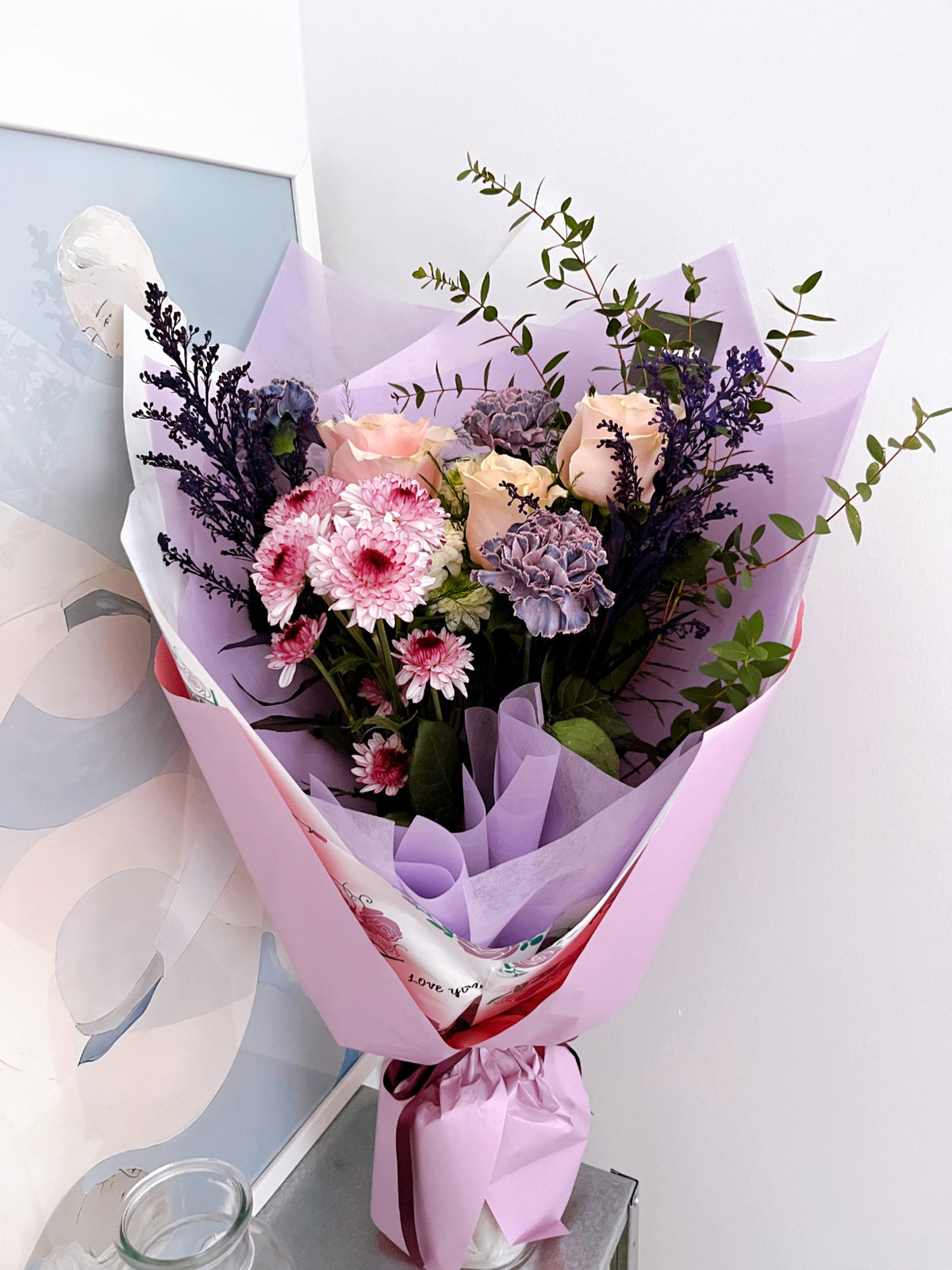 Lavender Blush – Mixed Flower Bouquet