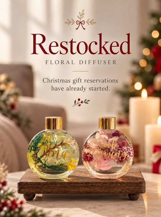 Round Flower Reed Diffuser