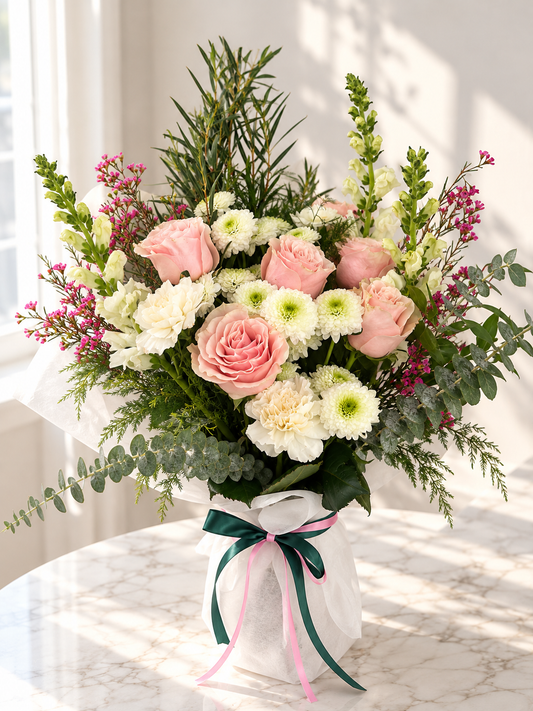 Blush Garden - Vase Arrangement
